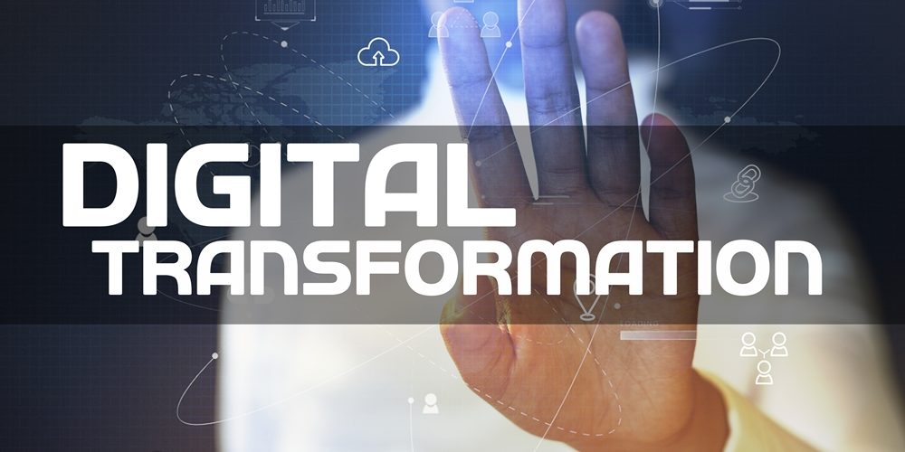 Futuristic presentation by a businesswoman in white